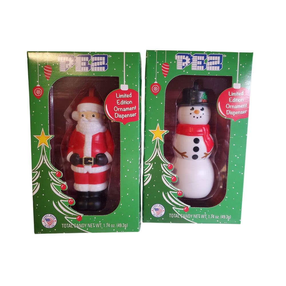 Santa and Snowman Pez Dispenser - 4"